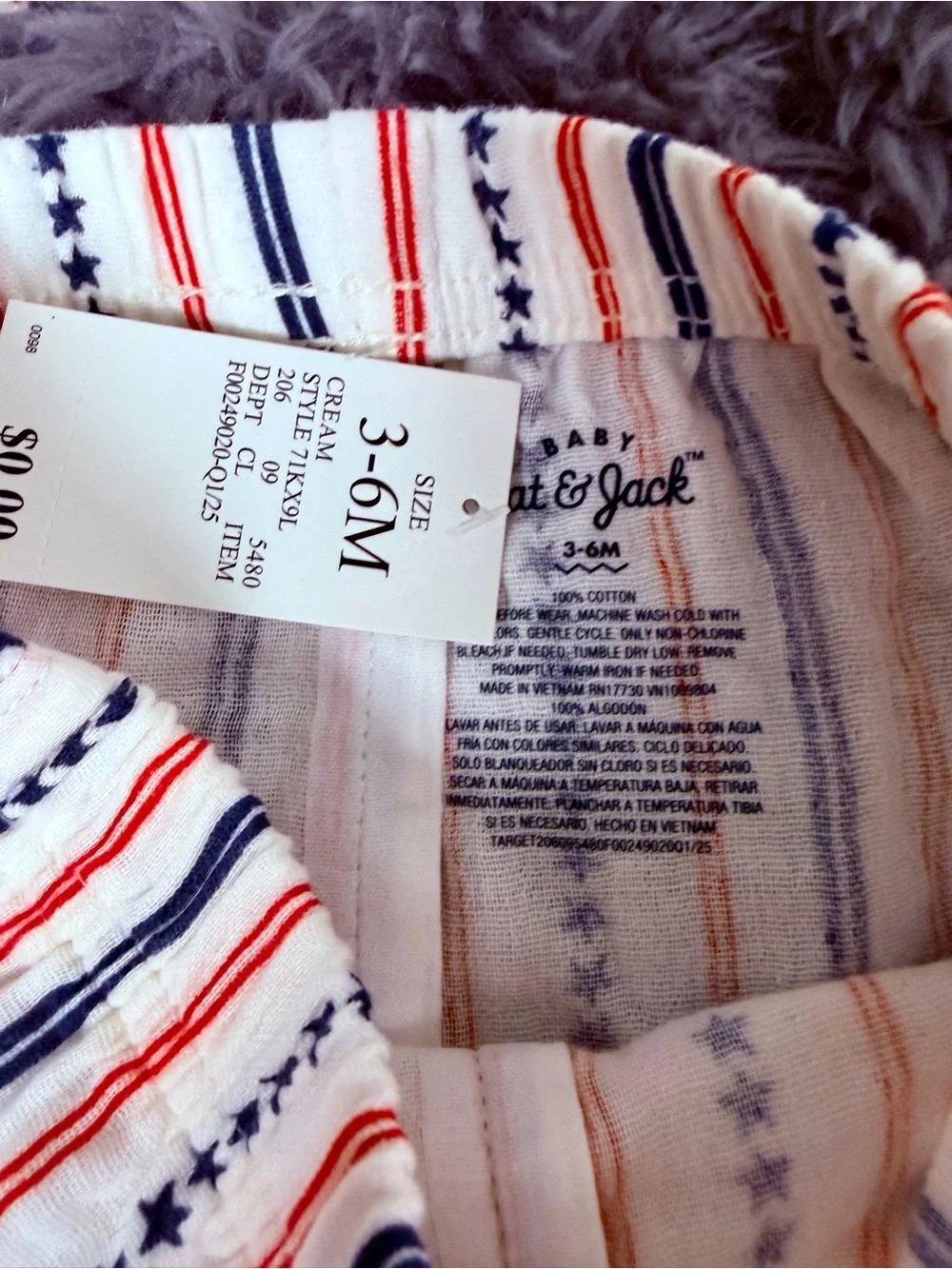 NWT Cat & Jack summer outfits size 3-6 mo baby boy (2 sets)